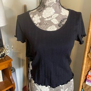 7 For All Mankind Cropped Tee